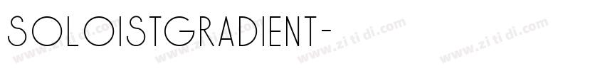 Soloistgradient字体转换