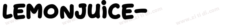 LemonJuice字体转换
