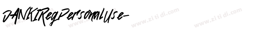 DANKIRegPersonalUse字体转换 DANKIRegPersonalUse字体转换