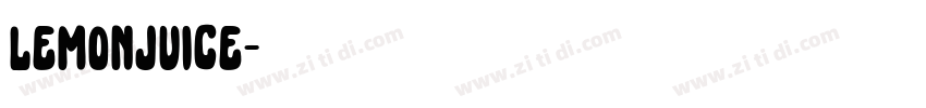 LemonJuice字体转换