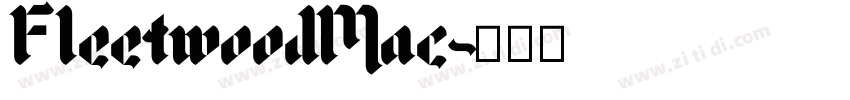 FleetwoodMac字体转换