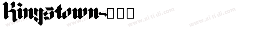 Kingstown字体转换