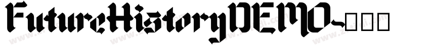 FutureHistoryDEMO字体转换