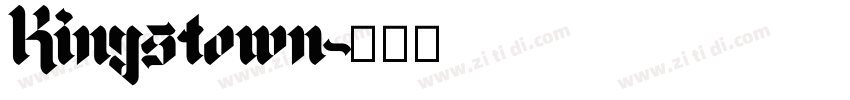 Kingstown字体转换