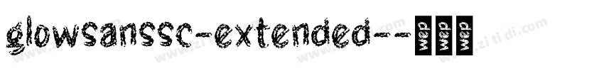 glowsanssc-extended-字体转换