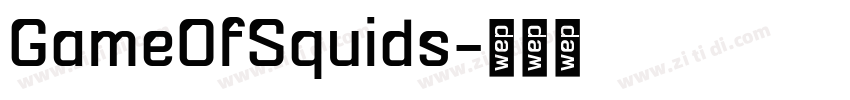 GameOfSquids字体转换