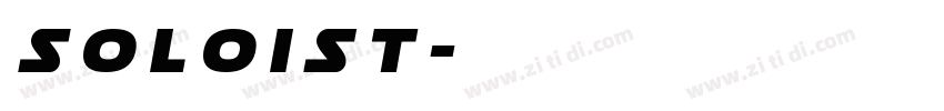 Soloist字体转换