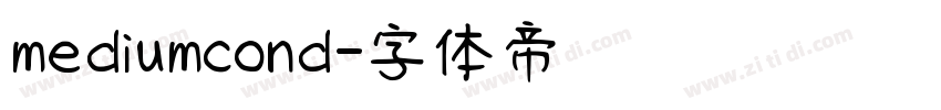mediumcond字体转换