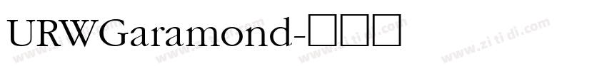 URWGaramond字体转换