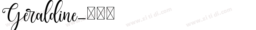 Geraldine字体转换