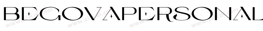 BegovaPersonalUsed字体转换