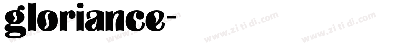 gloriance字体转换