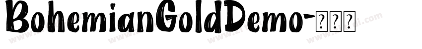 BohemianGoldDemo字体转换
