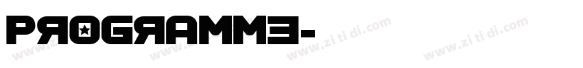Programme字体转换