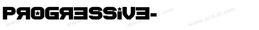 Progressive字体转换