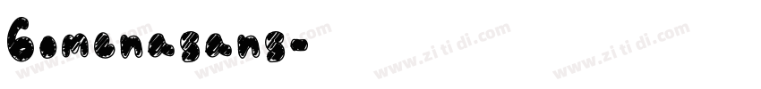 Gomenasans字体转换