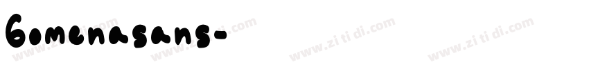 Gomenasans字体转换
