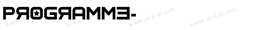 Programme字体转换