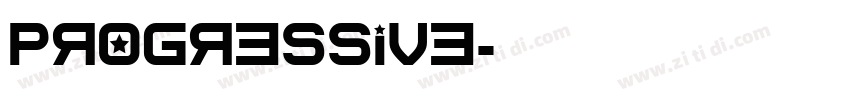 Progressive字体转换