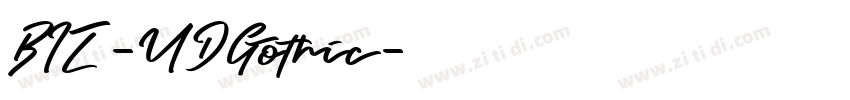 BIZ-UDGothic字体转换
