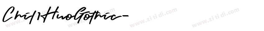 Chil1HuoGothic字体转换