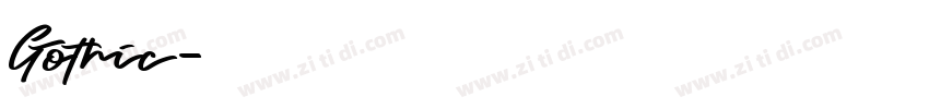 Gothic字体转换