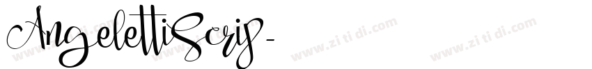AngelettiScrip字体转换