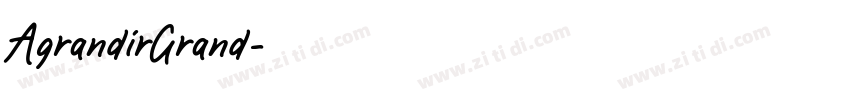 AgrandirGrand字体转换