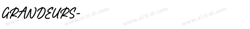 GRANDEURS字体转换