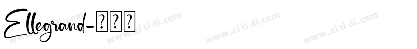Ellegrand字体转换