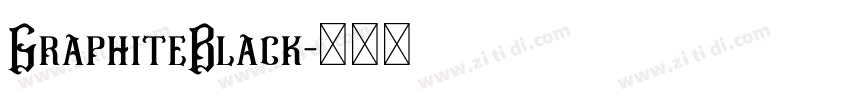 GraphiteBlack字体转换
