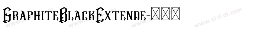GraphiteBlackExtende字体转换
