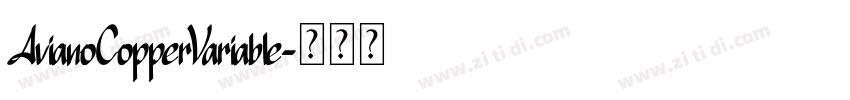 AvianoCopperVariable字体转换