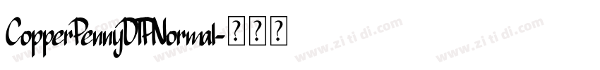 CopperPennyDTPNormal字体转换