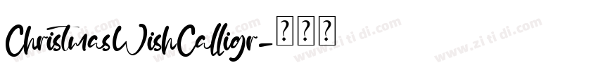 ChristmasWishCalligr字体转换