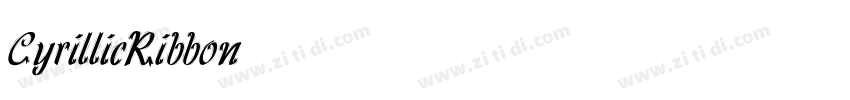 CyrillicRibbon字体转换