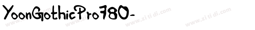 YoonGothicPro780字体转换