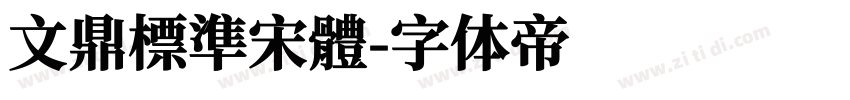 文鼎標準宋體字体转换