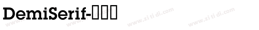 DemiSerif字体转换