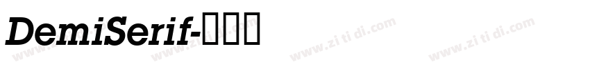 DemiSerif字体转换