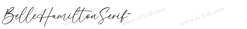 BelleHamiltonSerif字体转换