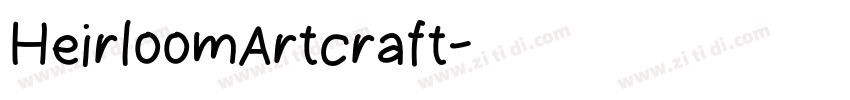 HeirloomArtcraft字体转换