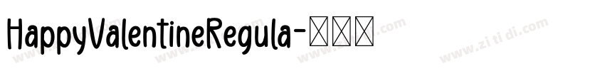HappyValentineRegula字体转换