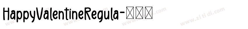 HappyValentineRegula字体转换