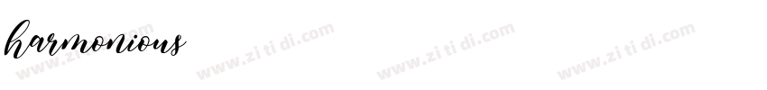 harmonious字体转换