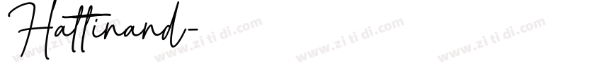 Hattinand字体转换