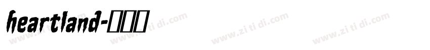 heartland字体转换