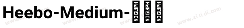 Heebo-Medium字体转换
