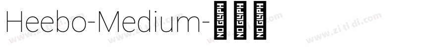 Heebo-Medium字体转换