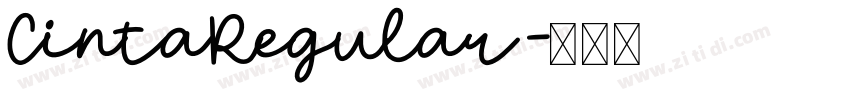 CintaRegular字体转换